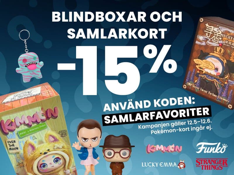 XSLeksaker — BLINDBOXAR OCH SAMLARKORT -15%
