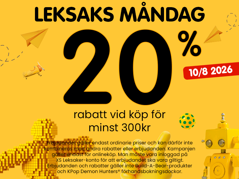 LEKSAKS MÅNDAG 20 %