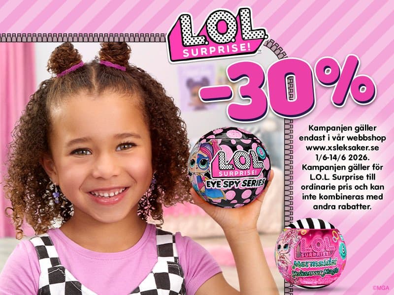 XSLeksaker — L.O.L. SURPRISE -30%