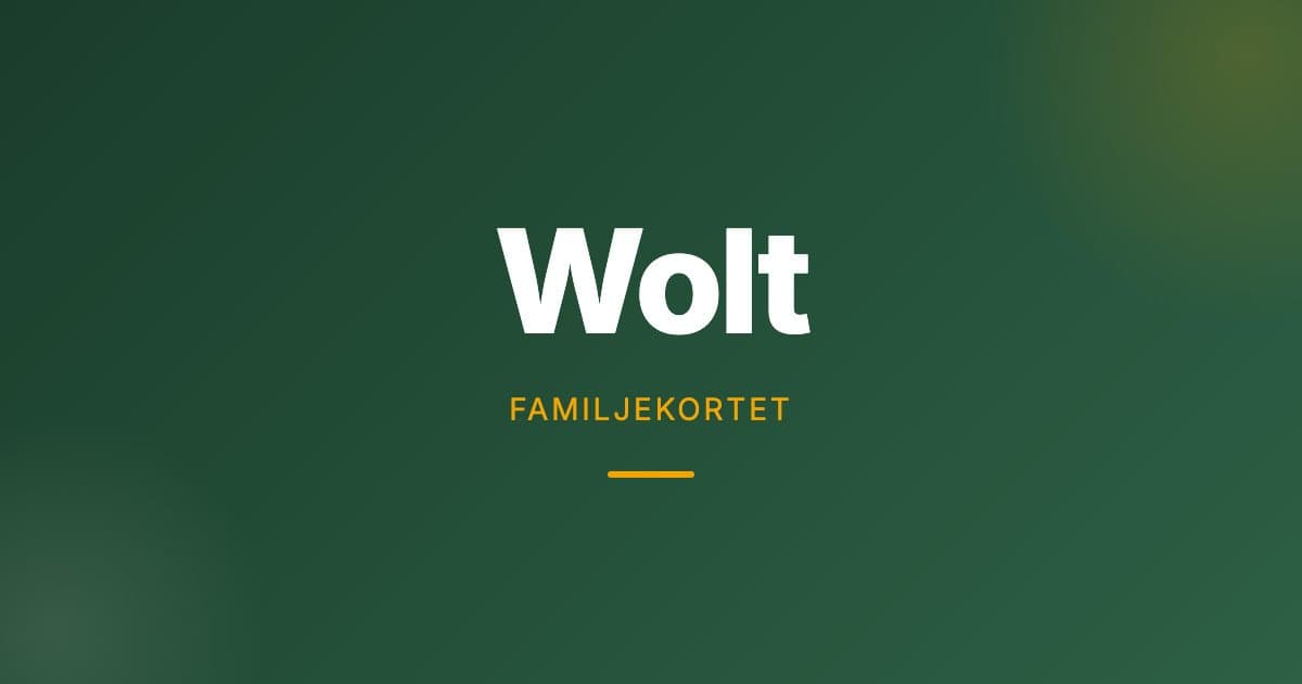 Wolt — 50 kr rabatt × 2 hos Wolt