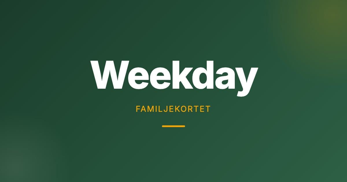 Weekday — 15% rabatt hos Weekday