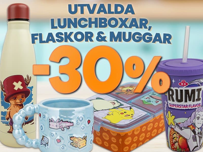 XSLeksaker — UTVALDA LUNCHBOXAR, FLASKOR&MUGGAR