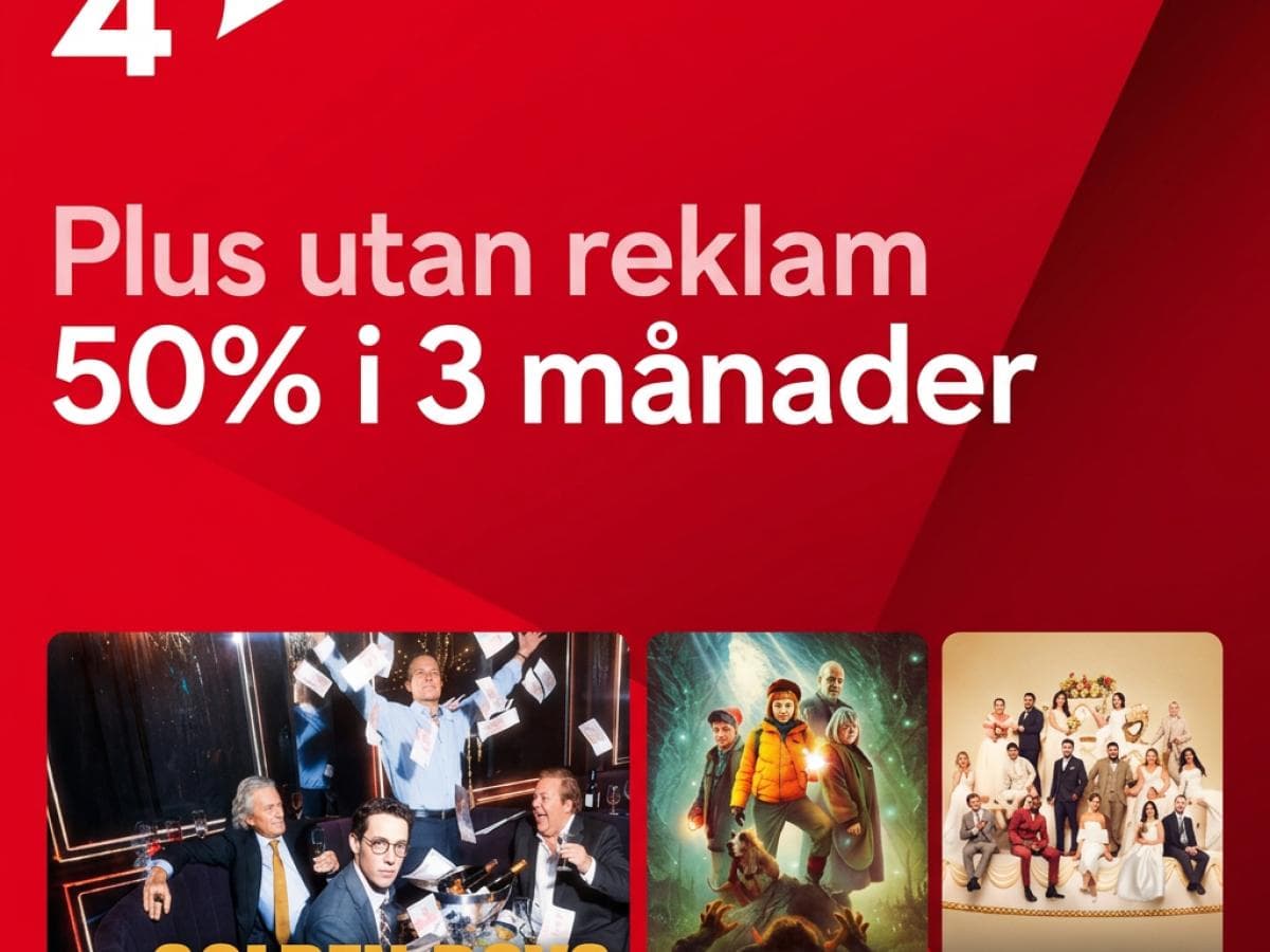 Plus utan reklam för 50% i 3 månader