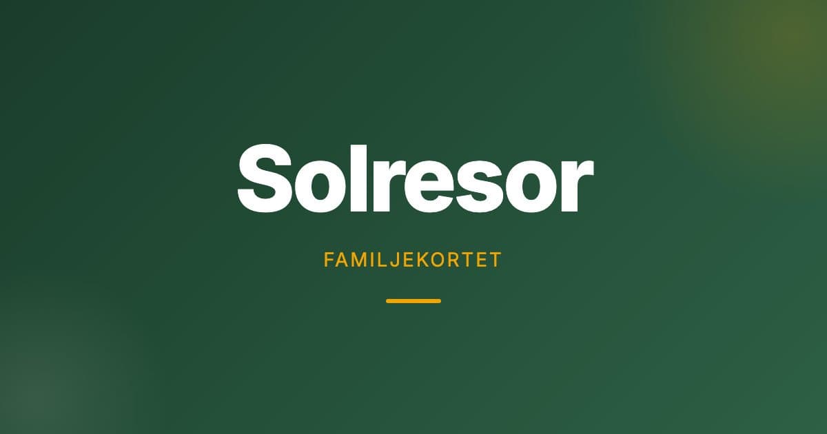 500 kr rabatt på maj/juni-resor hos Solresor
