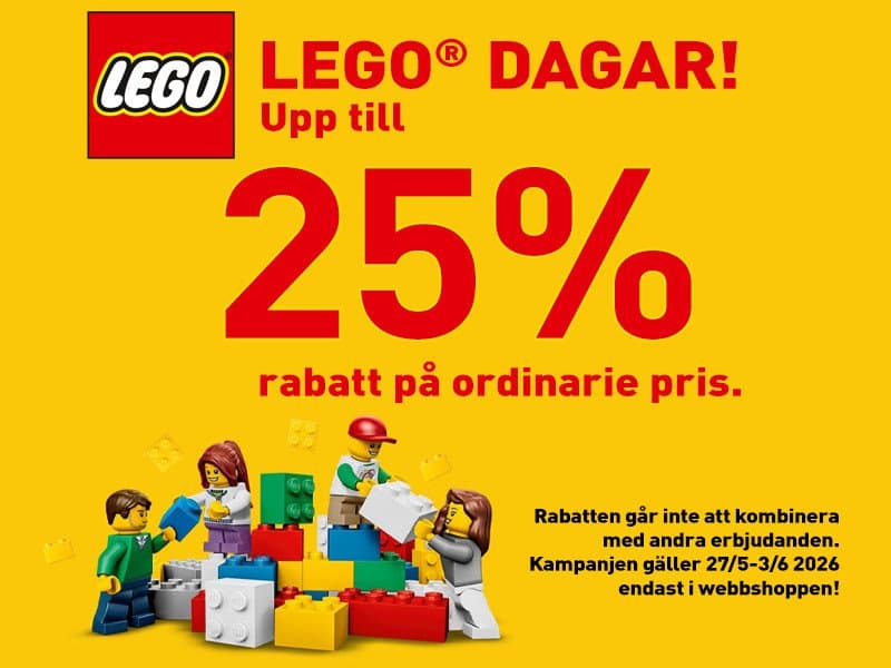 XSLeksaker — LEGO DAGAR! UPP TILL 25%