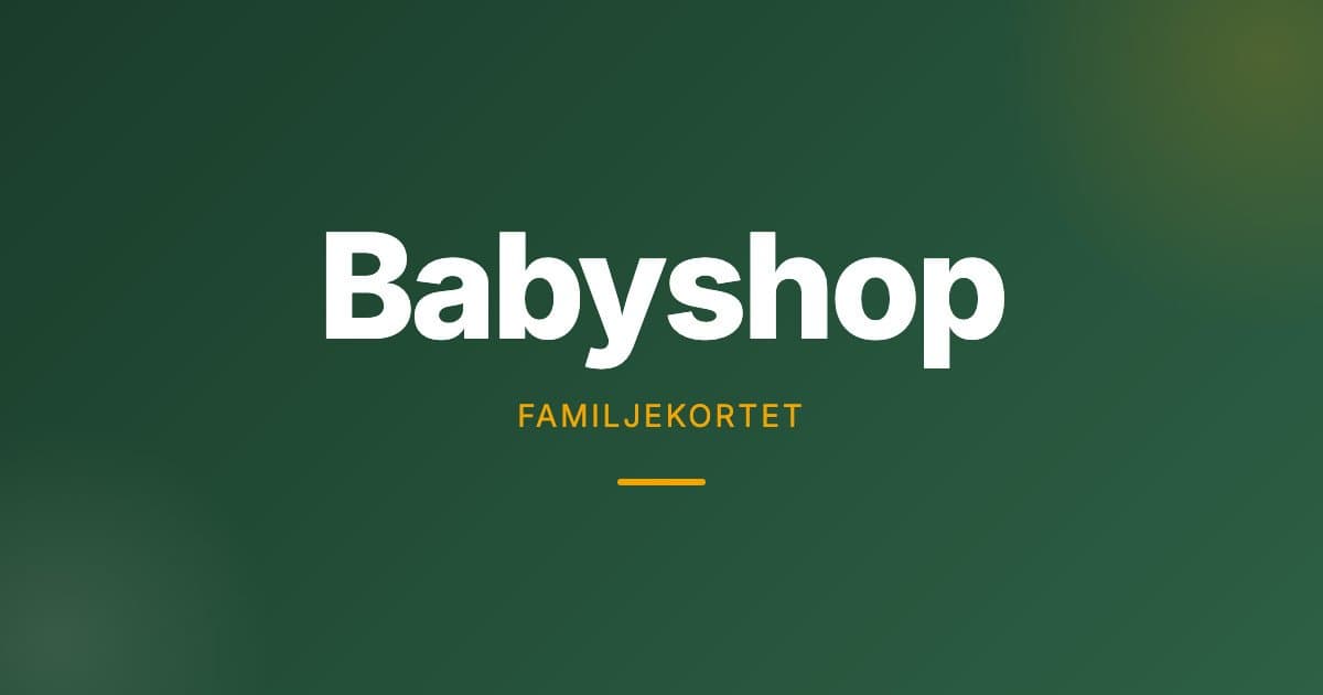 10% rabatt på allt hos Babyshop