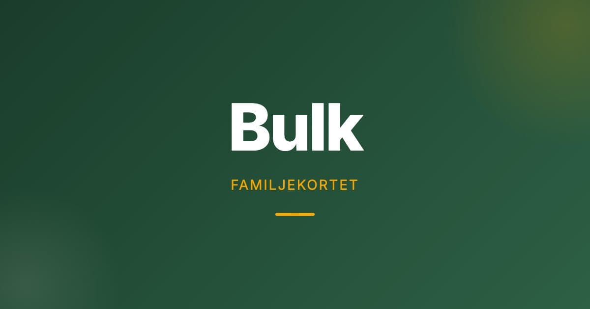 Bulk — Upp till 80% + 5% rabatt hos Bulk