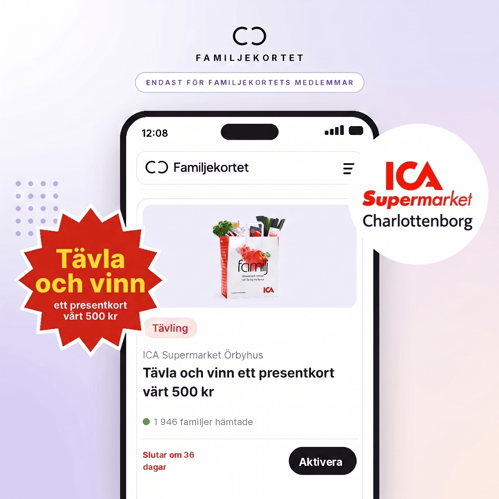 500 kr pÄ ICA Supermarket Charlottenborg