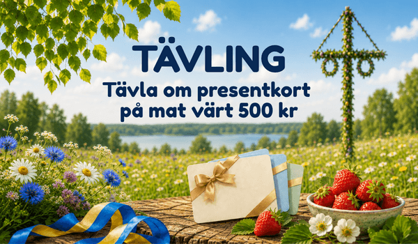 🍽️ Tävla om ett presentkort på 500 kr till mat