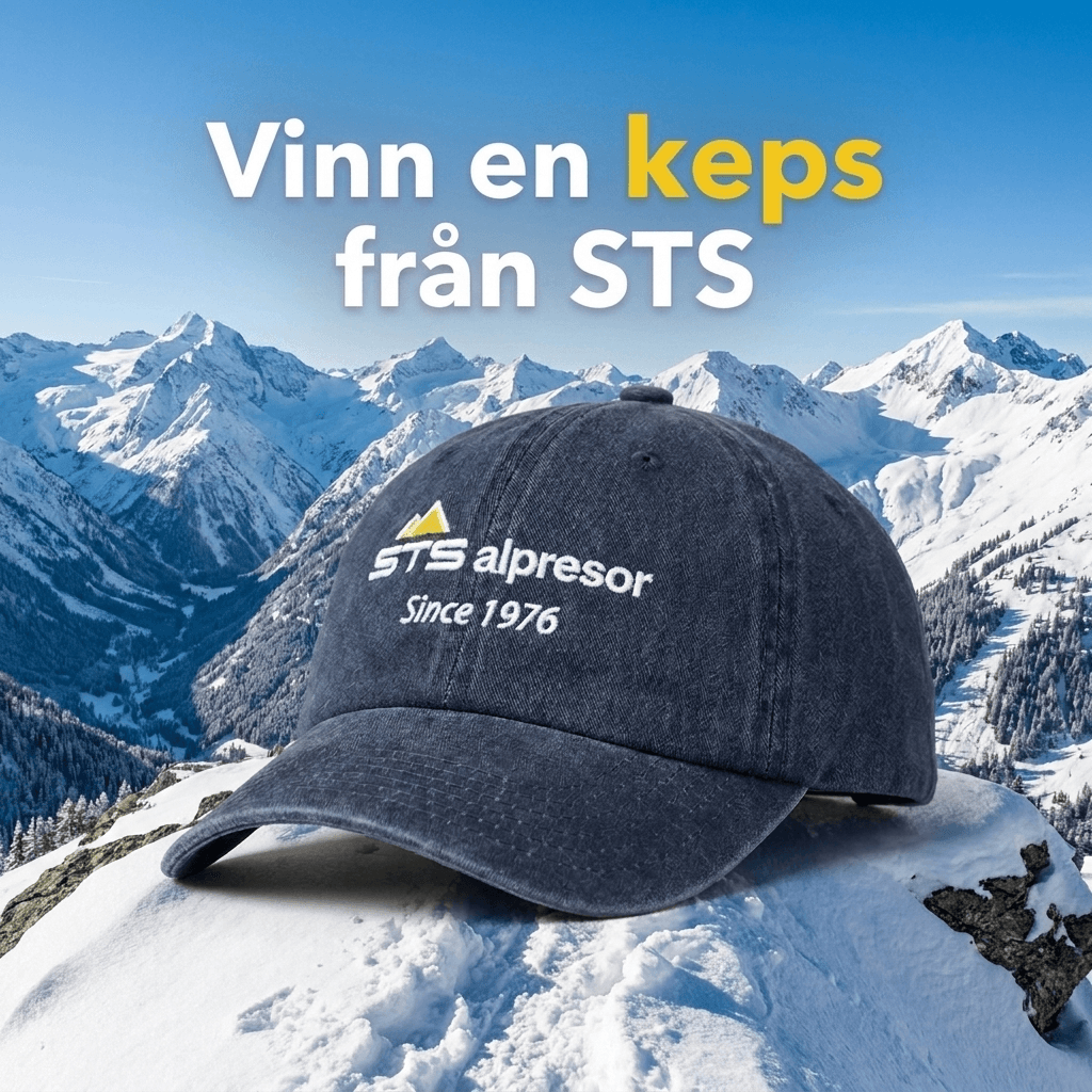 Solen i ögonen? Inte om du vinner den här. 😎 Vinn en snygg keps från STS Alpresor