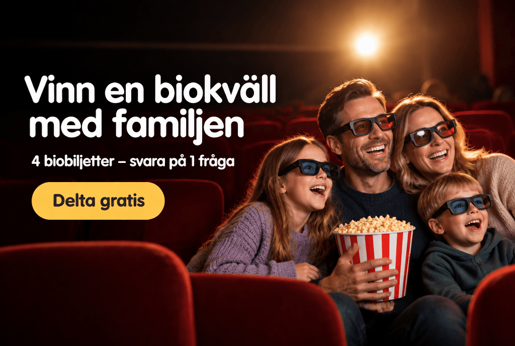 4 biobiljetter till familjen